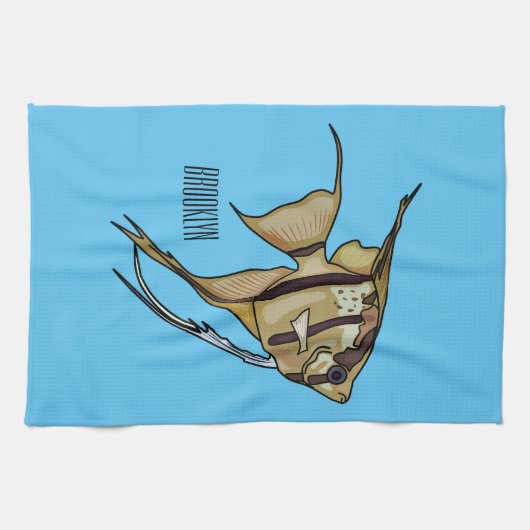Linge De Cuisine Illustration d'angelfish (Horizontal)