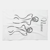 Linge De Cuisine Illustration d'art féminin Thunder_Cove (Horizontal)