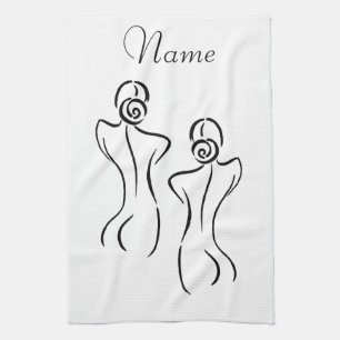 Linge De Cuisine Illustration d'art féminin Thunder_Cove