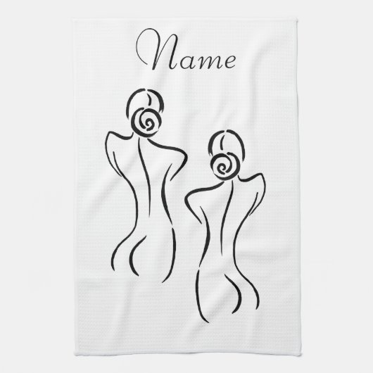 Linge De Cuisine Illustration d'art féminin Thunder_Cove (Vertical)