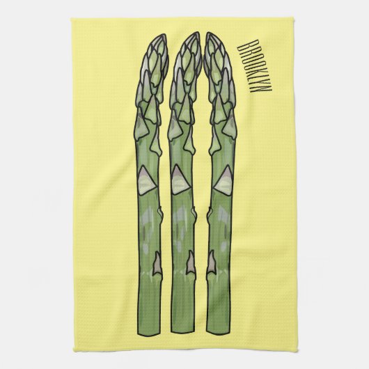Linge De Cuisine Illustration d'Asparagus (Vertical)