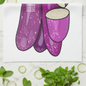 Linge De Cuisine Illustration d'aubergine (Plié)