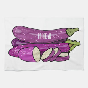 Linge De Cuisine Illustration d'aubergine