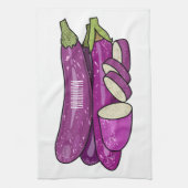 Linge De Cuisine Illustration d'aubergine (Vertical)