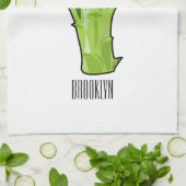 Linge De Cuisine Illustration de Broccoli (Plié)