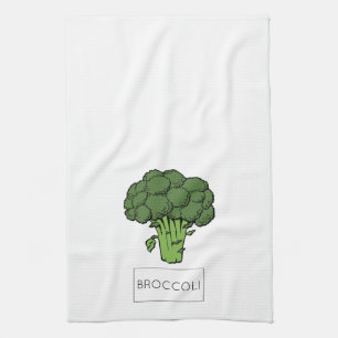 Linge De Cuisine Illustration de BROCOLI de légumes de potager