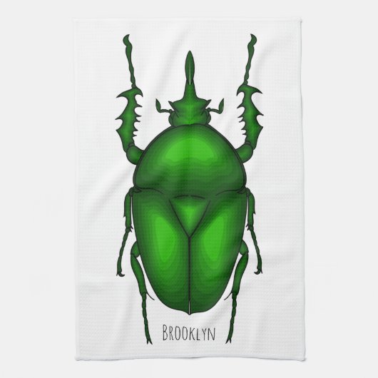 Linge De Cuisine Illustration de bug Mecynorhina torquata (Vertical)