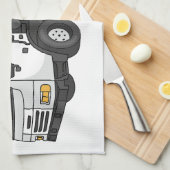 Linge De Cuisine Illustration de camion à ordures (Quart Plié)