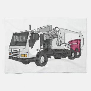 Linge De Cuisine Illustration de camion à ordures