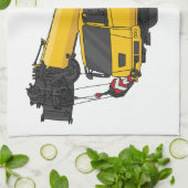 Linge De Cuisine Illustration de camion de grue (Plié)