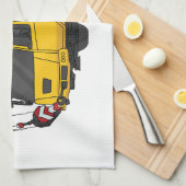 Linge De Cuisine Illustration de camion de grue (Quart Plié)