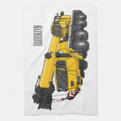Linge De Cuisine Illustration de camion de grue (Vertical)