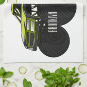 Linge De Cuisine Illustration de camion monstre (Plié)