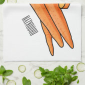 Linge De Cuisine Illustration de carotte (Plié)