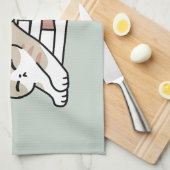 Linge De Cuisine Illustration de chat Lover - Curled Up & Cosy (Quart Plié)