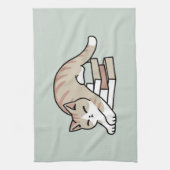 Linge De Cuisine Illustration de chat Lover - Curled Up & Cosy (Vertical)