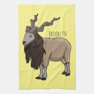 Linge De Cuisine Illustration de chèvre de Markhor