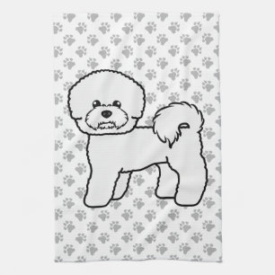 Linge De Cuisine Illustration de chien de dessin animé mignon Bicho