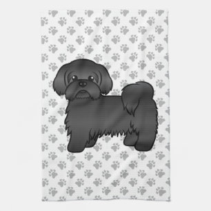 Linge De Cuisine Illustration de chien de dessin animé mignon Shih
