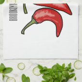 Linge De Cuisine Illustration de chili (Plié)