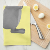 Linge De Cuisine Illustration de chinchilla gris mignon (Quart Plié)