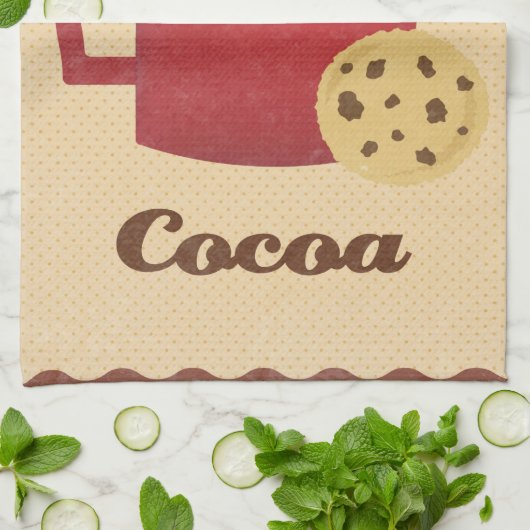 Linge De Cuisine Illustration de chocolat chaud (Plié)