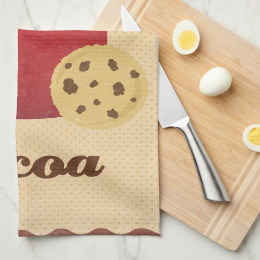 Linge De Cuisine Illustration de chocolat chaud (Quart Plié)