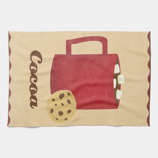 Linge De Cuisine Illustration de chocolat chaud (Horizontal)