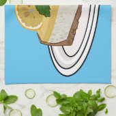 Linge De Cuisine Illustration de citron cheesecake (Plié)