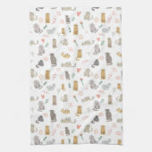 Linge De Cuisine Illustration de couleur neutre pour chats lunaires (Vertical)