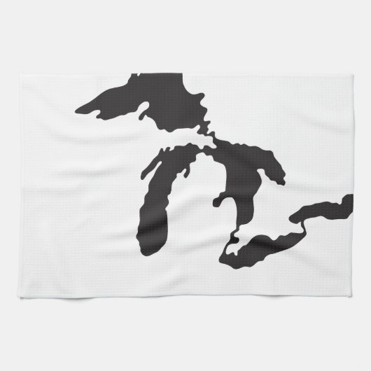 Linge De Cuisine Illustration de coutume de Great Lakes (Horizontal)