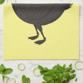 Linge De Cuisine Illustration de cygne noir (Plié)
