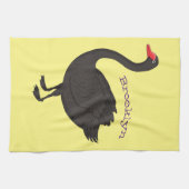 Linge De Cuisine Illustration de cygne noir (Horizontal)