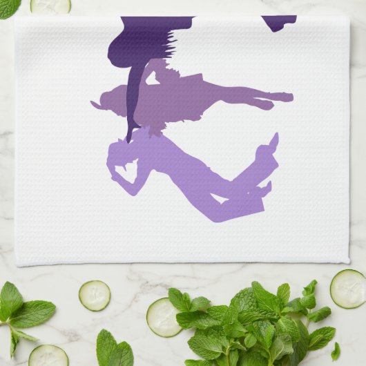 Linge De Cuisine Illustration de danseurs de jazz (Plié)