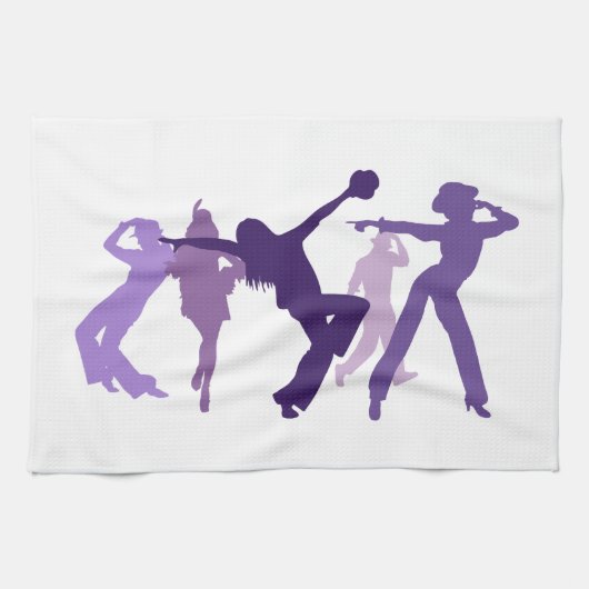 Linge De Cuisine Illustration de danseurs de jazz (Horizontal)