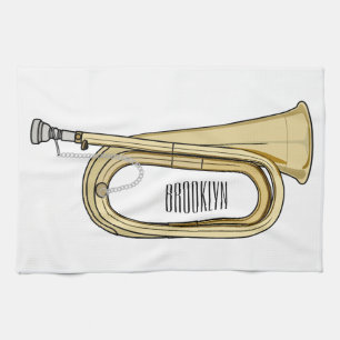 Linge De Cuisine Illustration de dessin animé Bugle