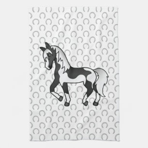 Linge De Cuisine Illustration de dessin animé de cheval trotteur Pi