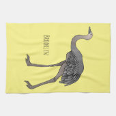 Linge De Cuisine Illustration de dessin animé d'oiseau de nandou d' (Horizontal)