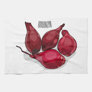 Linge De Cuisine Illustration de dessin animé Shallot