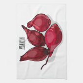 Linge De Cuisine Illustration de dessin animé Shallot (Vertical)