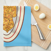 Linge De Cuisine Illustration de dessin animé sur le poulet frit (Quart Plié)