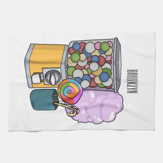 Linge De Cuisine Illustration de dessin de bonbon (Horizontal)