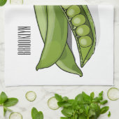 Linge De Cuisine Illustration de dessin de pois (Plié)