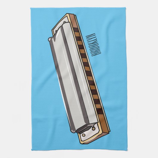Linge De Cuisine Illustration de dessin d'Harmonica (Vertical)