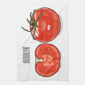 Linge De Cuisine Illustration de dessin sur la tomate (Vertical)