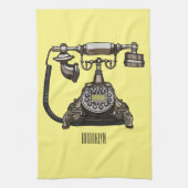 Linge De Cuisine Illustration de dessin téléphonique (Vertical)