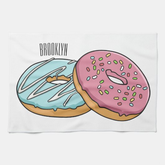 Linge De Cuisine Illustration de Donut (Horizontal)