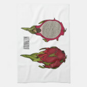 Linge De Cuisine Illustration de dragon fruit (Vertical)