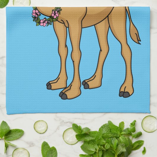 Linge De Cuisine Illustration de dromadaire (Plié)