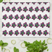 Linge De Cuisine Illustration de fleurs (Plié)